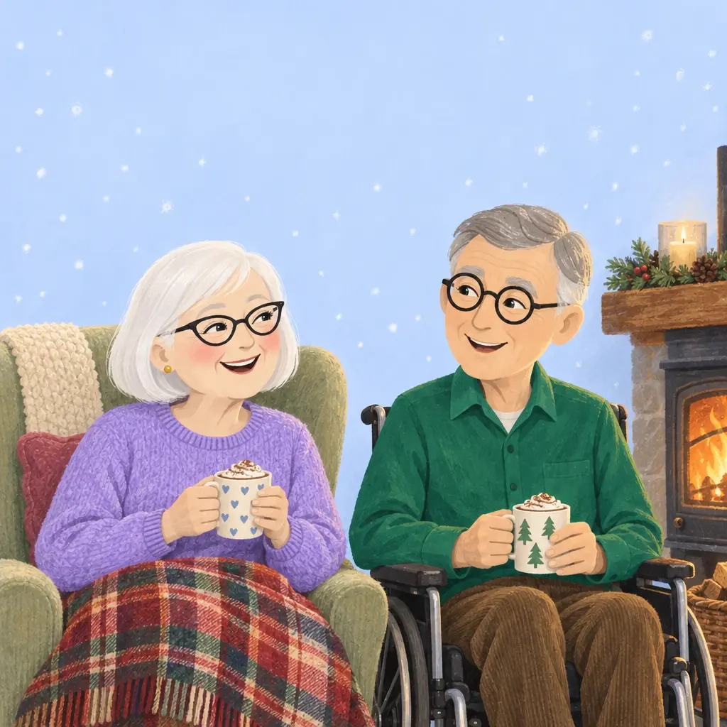 Margaret and Peter illustrated on the cover of You're Our Favourite Tradition